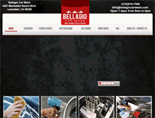 Tablet Screenshot of bellagiocarwash.com
